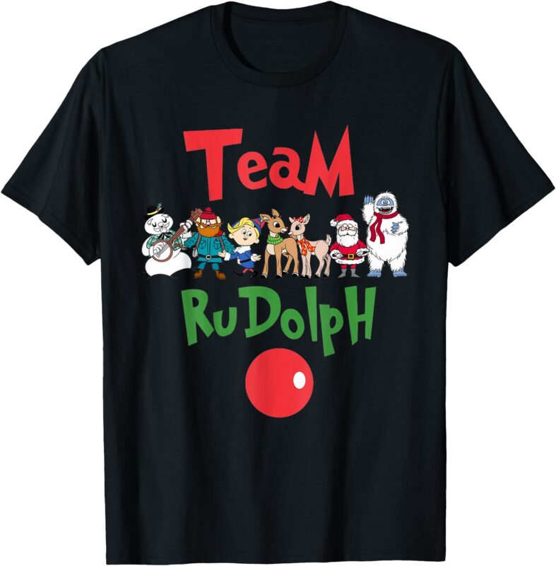 Team Rudolph The Red Nosed Reindeer Costume Decoration Xmas T-Shirt