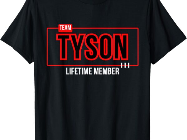 Team tyson family personalized name vintage tyson t-shirt