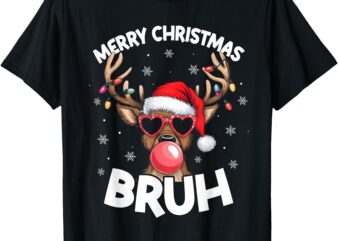 Merry Christmas Teens Kids Boys T-Shirt