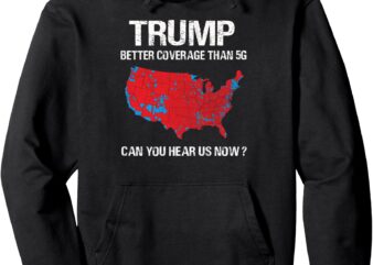 Than 5G Funny Electoral Map Pullover Hoodie