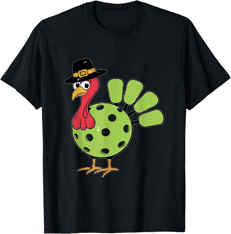 Thanksgiving Turkey Pickleball Pickle Ball Men Women Kids T-Shirt