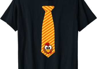 Thanksgiving costume tie with funny turkey face T-Shirt