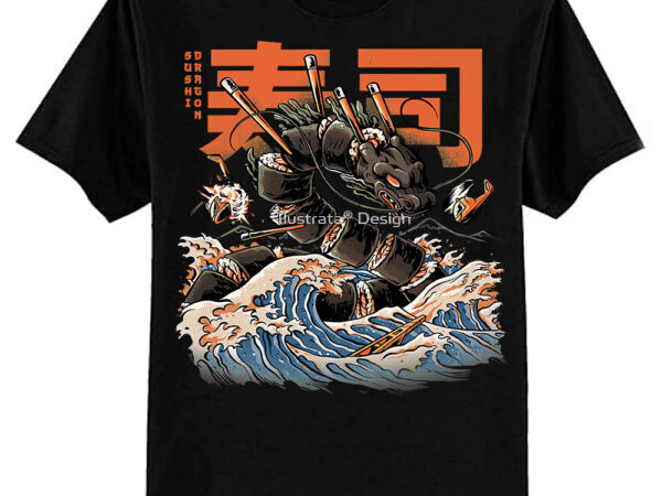 The black sushi dragon classic t-shirt