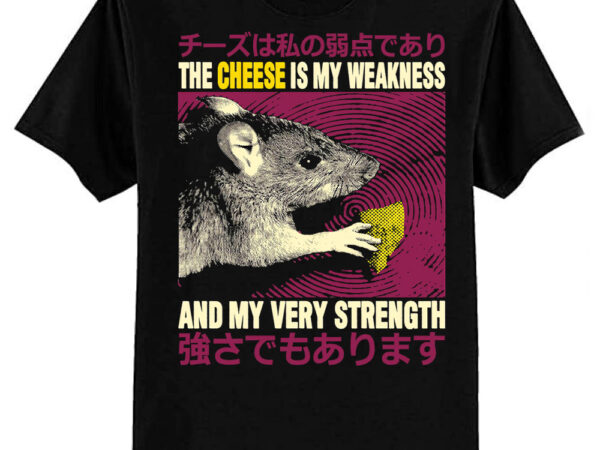 The cheese is my weakness rat classic t-shirt