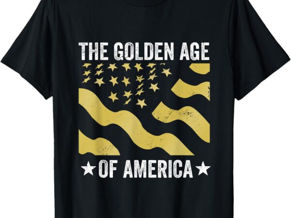 The golden age of america usa flag t-shirt