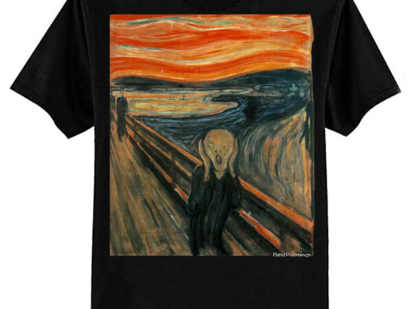 The scream by edvard munch classic t-shirt