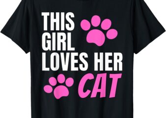 This Girl Loves Her Cat T-Shirt