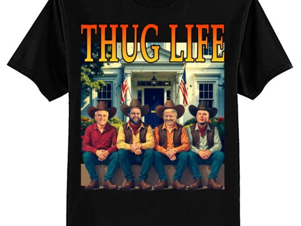 Thug life trump vance kennedy elon t-shirt ltsp