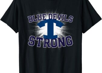 Tift County Blue Devils Logo Strong Flag HS T-Shirt