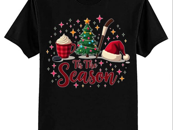 Tis the season hockey coffee xmas tree ice hockey christmas t-shirt ltsp