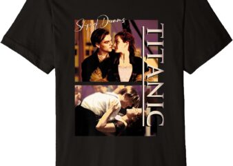 Titanic Iconic Jack & Rose Ship Dreams Vintage Chest Poster Premium T-Shirt