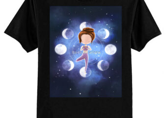 Tree Pose & Moon Phases Inner Self Connection Premium T-Shirt