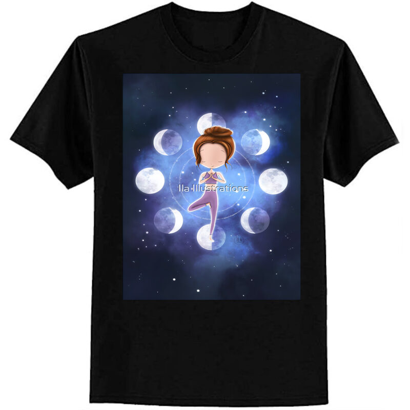 Tree Pose & Moon Phases Inner Self Connection Premium T-Shirt