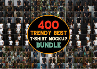 Trendy Best T-Shirt Mockup Bundle