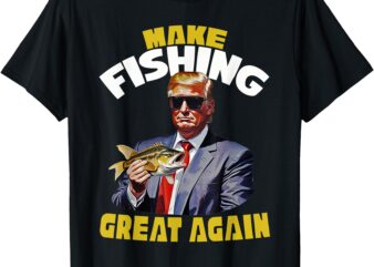 Trout Fishing, Trump Fishing Apparel, Fishermen for Trump T-Shirt