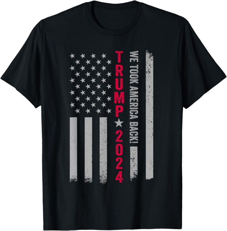 Trump 2024 Flag Victory J.D.Vance President 47 Trump Won T-Shirt