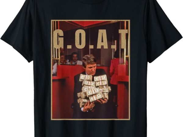 Trump goat middle finger election2024 republican goat poster t-shirt