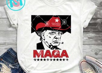 Trump MAGA SVG, Donald Trump SVG, President SVG EPS DXF PNG t shirt designs for sale