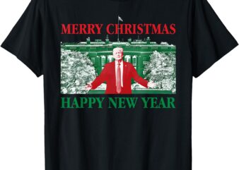 Trump Merry Christmas Xmas Happy New Year 2025 Inauguration T-Shirt