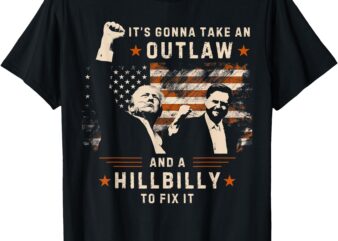 Trump President-Elect Outlaw Hillbilly To Fix It JD Vance T-Shirt