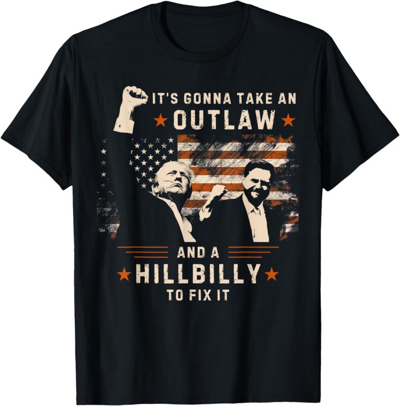 Trump President-Elect Outlaw Hillbilly To Fix It JD Vance T-Shirt