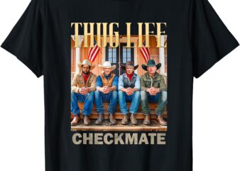 Trump squad thug life trump vance kennedy elon t-shirt