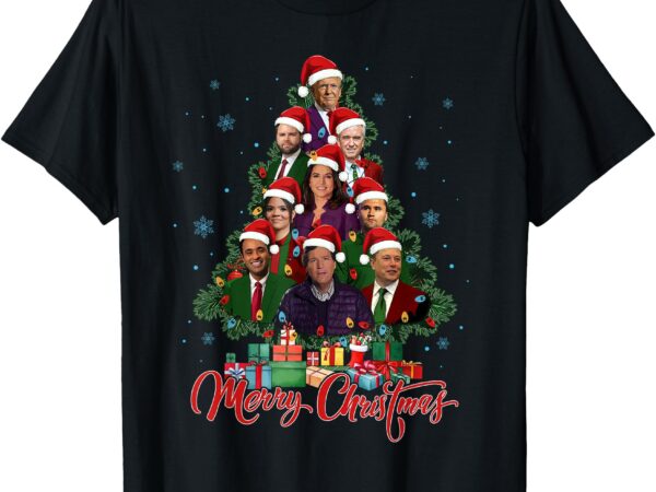 Trump supporter christmas tree dream team daddys home 45 47 t-shirt