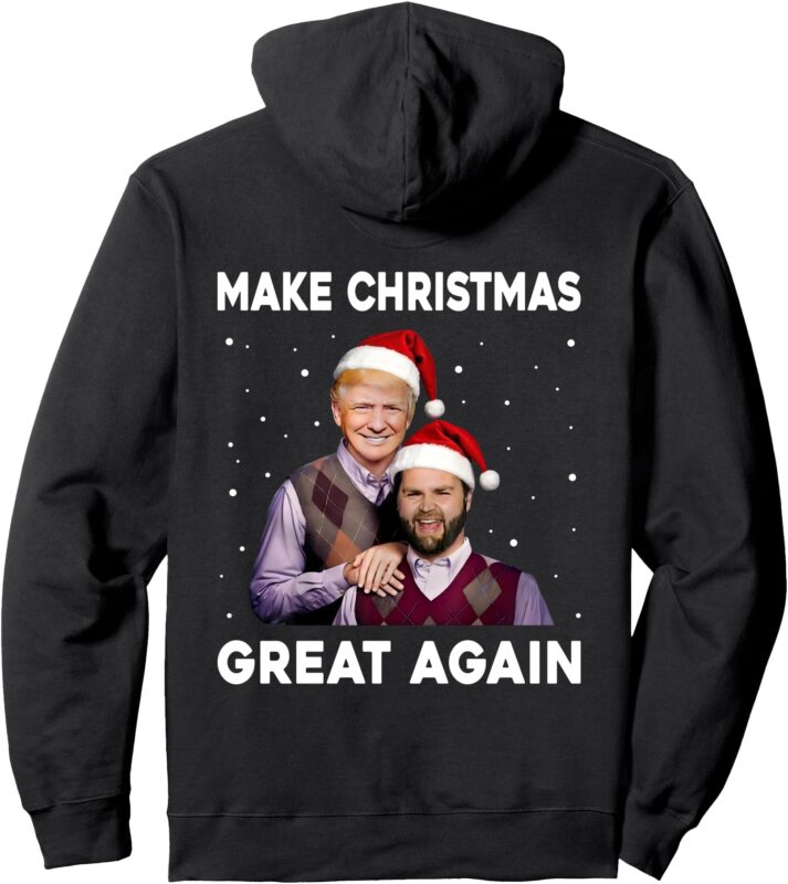 Trump Vance Shirt Brothers Make Christmas Great Again Santa Pullover Hoodie