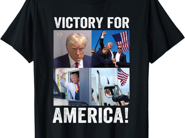 Trump victory trump wins 2024 election president celebration t-shirt