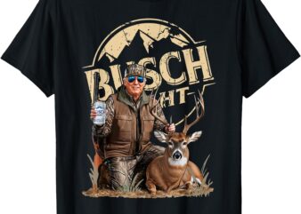 Trump With Dog Duck Waterfowl Hunting Camo President T-Shirt