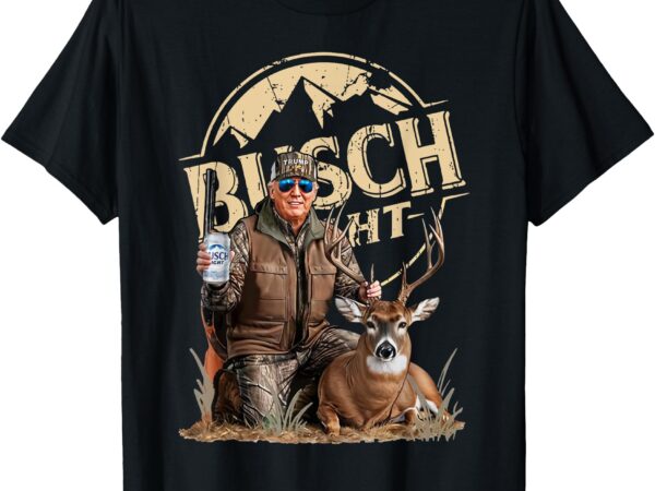 Trump with dog duck waterfowl hunting camo president t-shirt