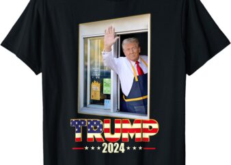 Trump With MC Donald Trump Worker Vote For Trump T-Shirt