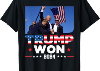 Trump Won 2024 Get Over It 47th US President T-Shirt