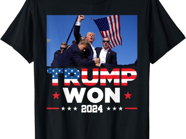 Trump won 2024 get over it 47th us president t-shirt