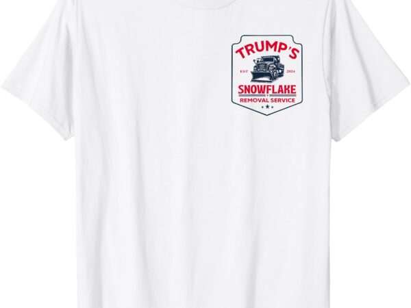 Trump’s snowflake removal service funny trump 2024 (2 side) t-shirt