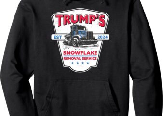 Trump’s Snowflake Removal Service Funny Trump 2024 Pullover Hoodie