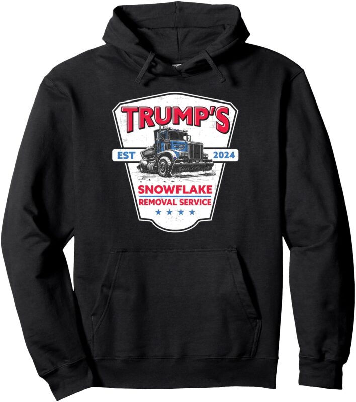 Trump’s Snowflake Removal Service Funny Trump 2024 Pullover Hoodie