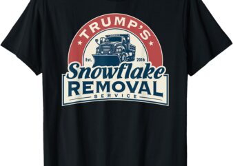 Trump's snowflake removal service funny trump 2024 t-shirt