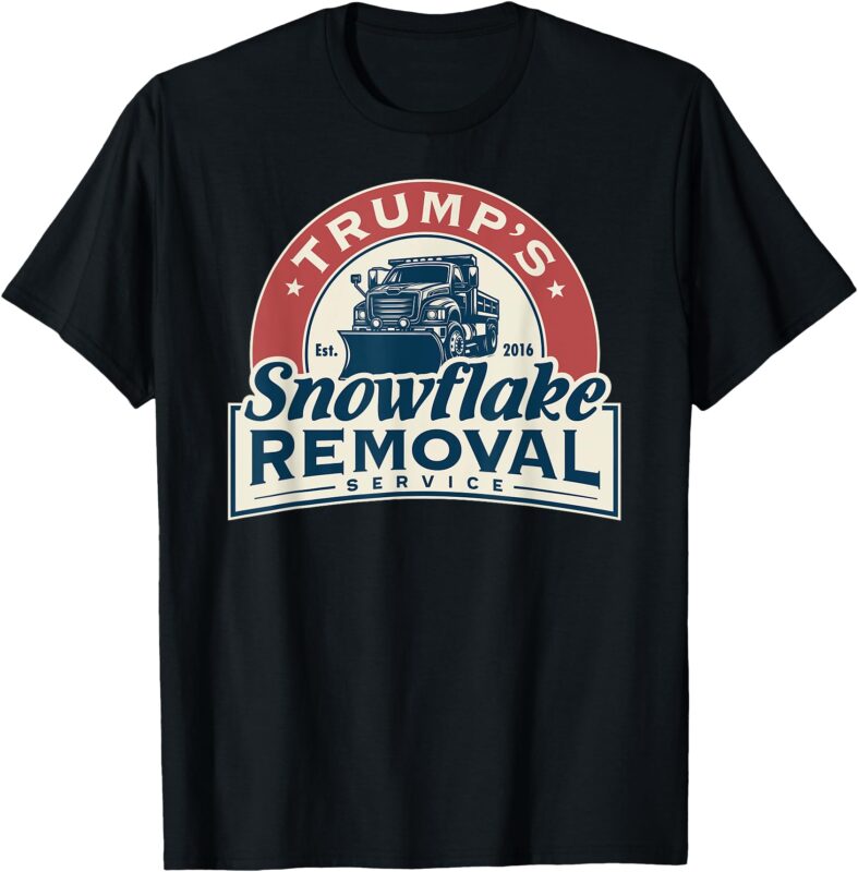 Trump’s Snowflake Removal Service Funny Trump 2024 T-Shirt