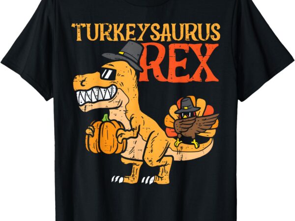 Turkeysaurus rex dab turkey dino toddler boys thanksgiving t-shirt