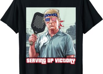 USA Pickleball Champ Patriotic Trump Political & Pickleball T-Shirt