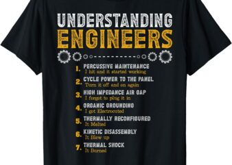 Understanding Engineers Funny Engineering Humor Engineers T-Shirt