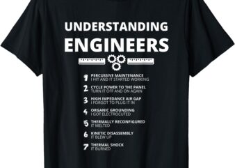 Understanding engineers - funny sarcastic engineering gift t-shirt