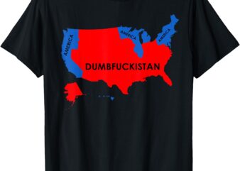 United States Of America Dumbfuckistan USA Election Map Vote T-Shirt