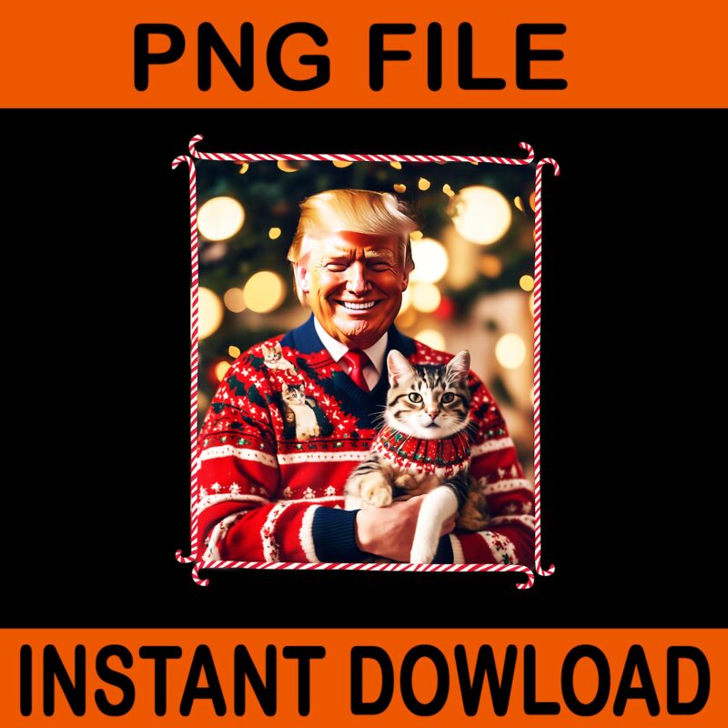 Bundle Trump Christmas PNG, Trump Make Christmas Great Again PNG, Trump Christmas PNG, I Will Be Home For Christmas Trump PNG