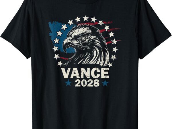 Vance 2028 president us flag vintage election campaign 28 t-shirt