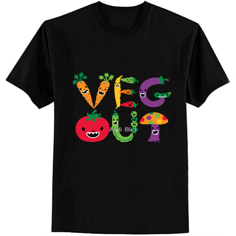 Veg Out – navy Essential T-Shirt