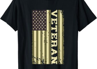 Veteran Veterans Day USA United States America American Flag T-Shirt