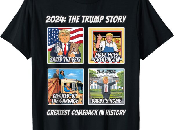 Victory trump 2024 greatest comeback keepsake winner team t-shirt