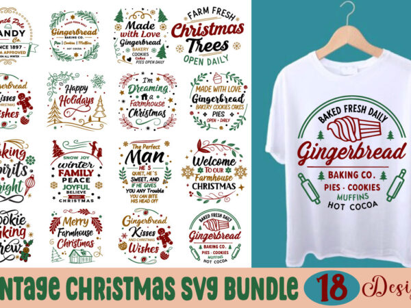 Vintage christmas t-shirt bundle vintage christmas svg bundle